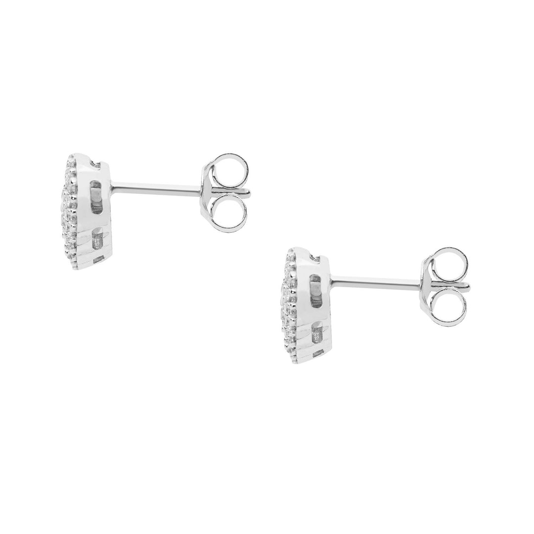 Pendientes Comete Corazón en Oro y Diamantes ORB943