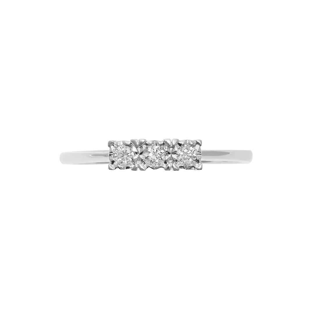 Comete-Trilogie-Ring aus Gold und Diamanten ANB2642