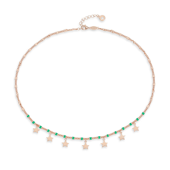 Comete Girocollo in Argento Stella GLA253