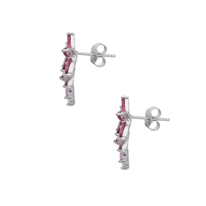 Pendientes Comete de Circonitas rosas degradadas Plata 925‰ ORA212