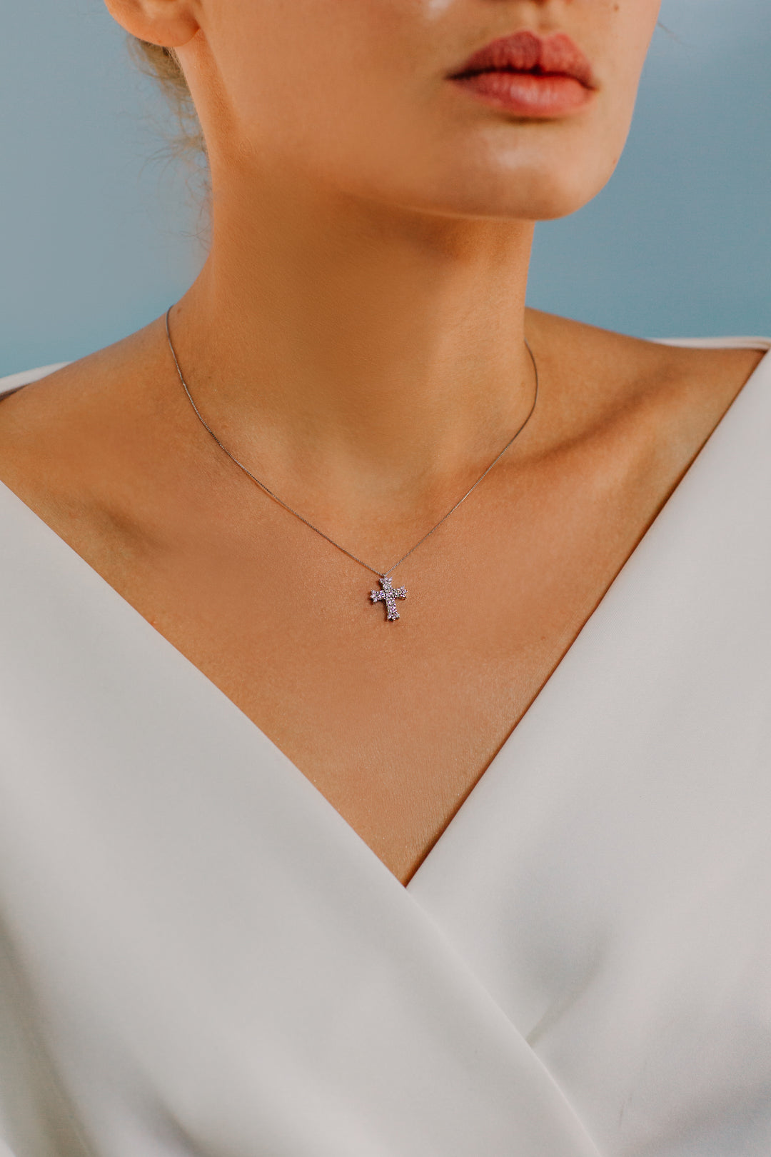 Collier Croix Comete Or et Diamants GLB1381