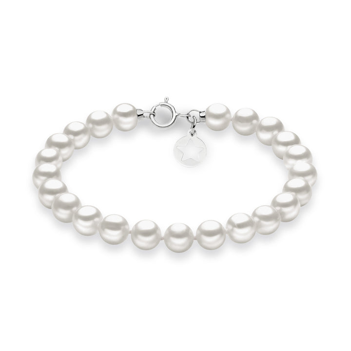 Comete Bracciale Filo Perle Acquadolce in Oro BRQ113AM