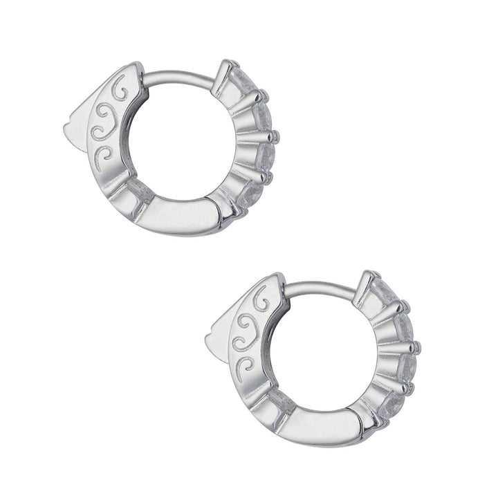 Comete Orecchini in Argento small e Zirconi bianchi ORA197