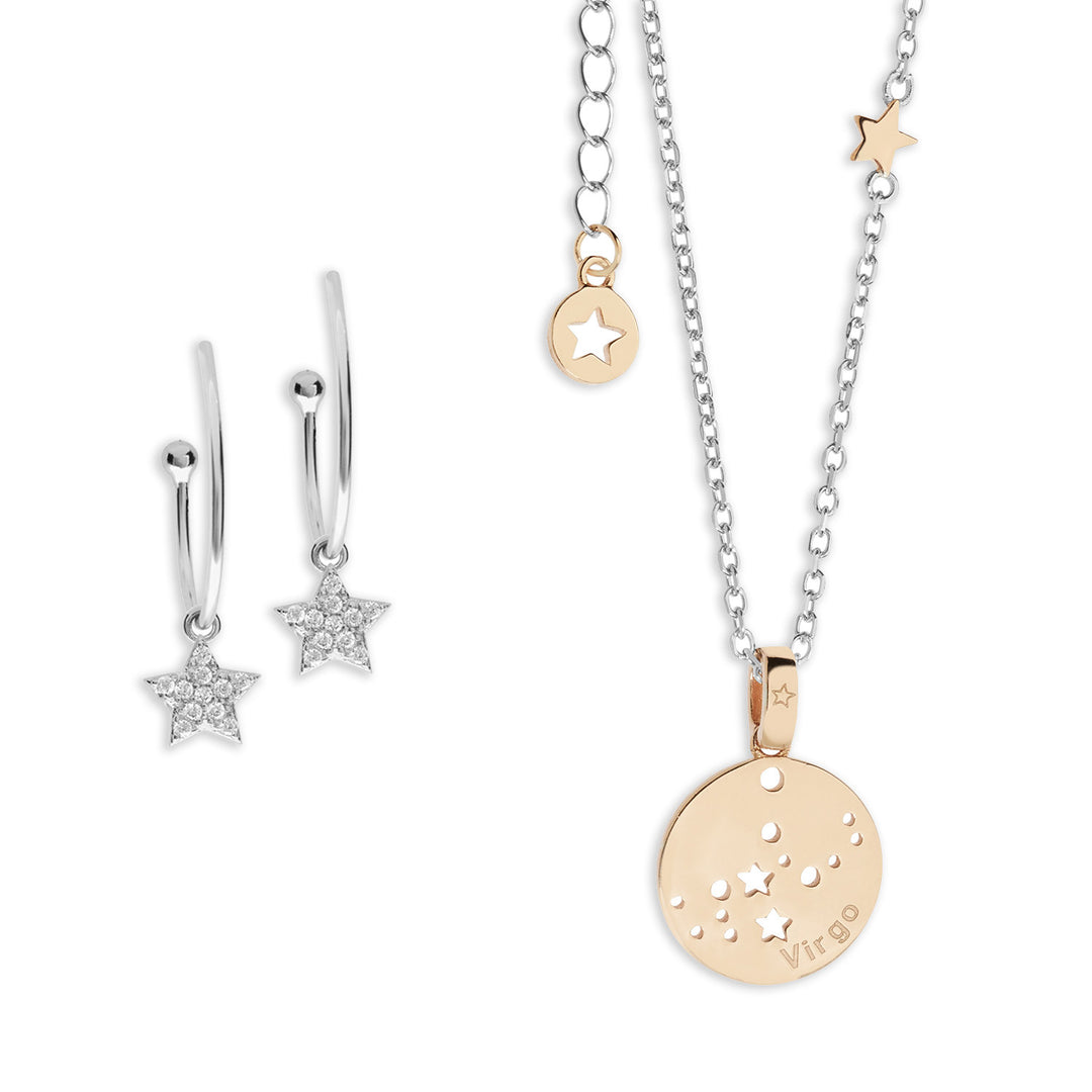 Comete Orecchini e Collana Costellazione Vergine KIT216174