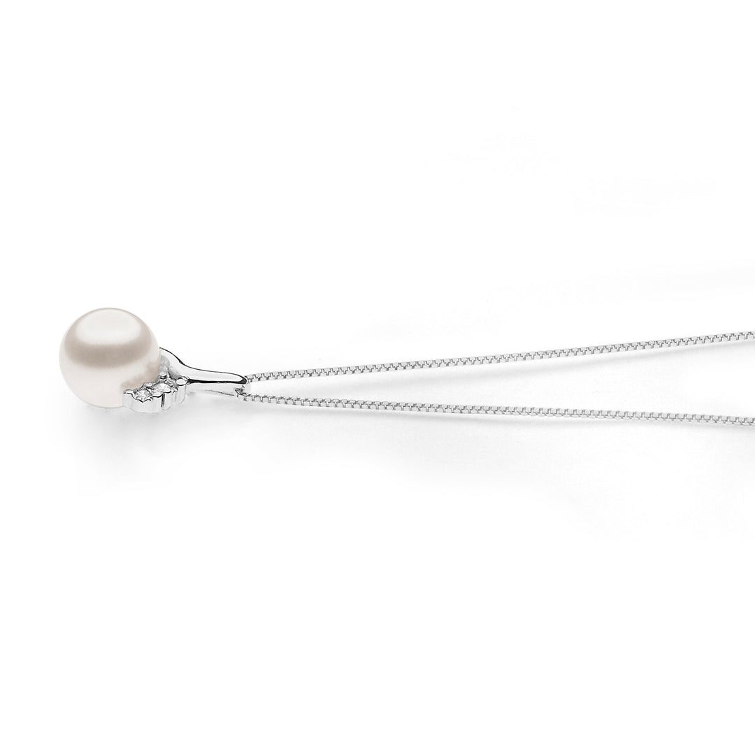 Comete Collana in Oro con Perle e Diamanti GLP610