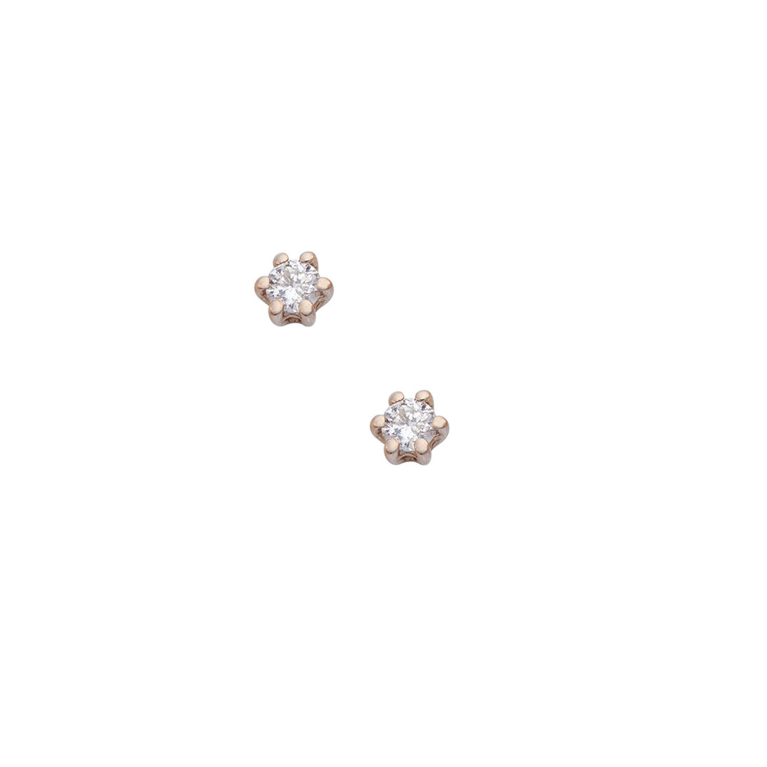 Comete Orecchini in Oro bianco e rosè 750‰ e Diamanti ORB1099