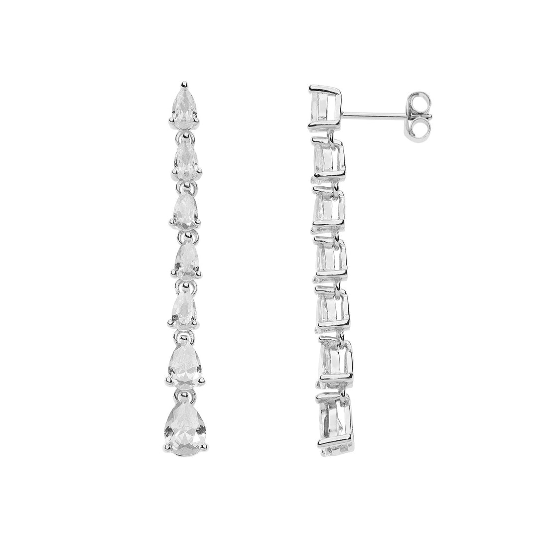 Comete Tennis drop earrings degradè ORA192
