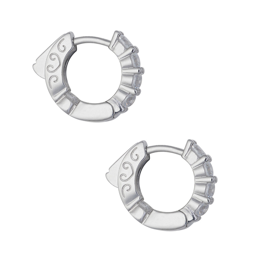 Comete Orecchini in Argento small e Zirconi bianchi ORA196