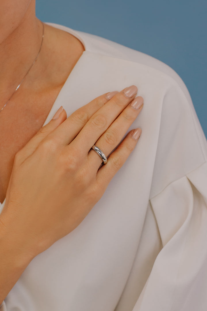 Anillo Hombre Comete Plata Corazón ANG110M20