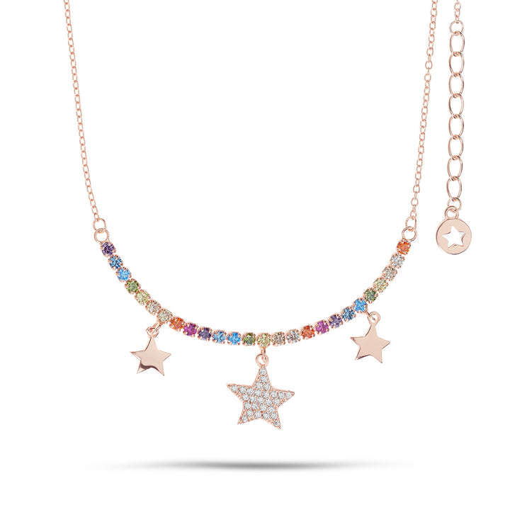 Comete Girocollo Tennis in Argento Stella GLA258