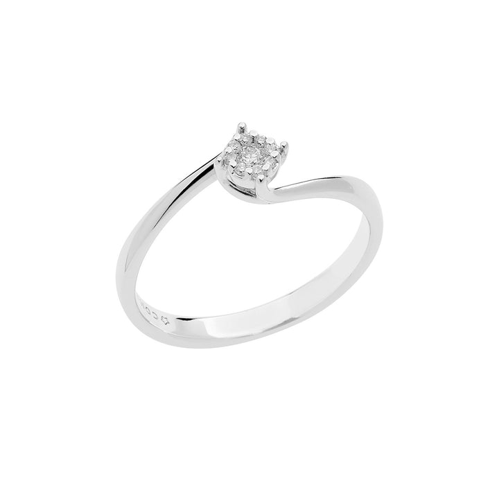 Comete Roségoldring mit Diamanten ANB2645