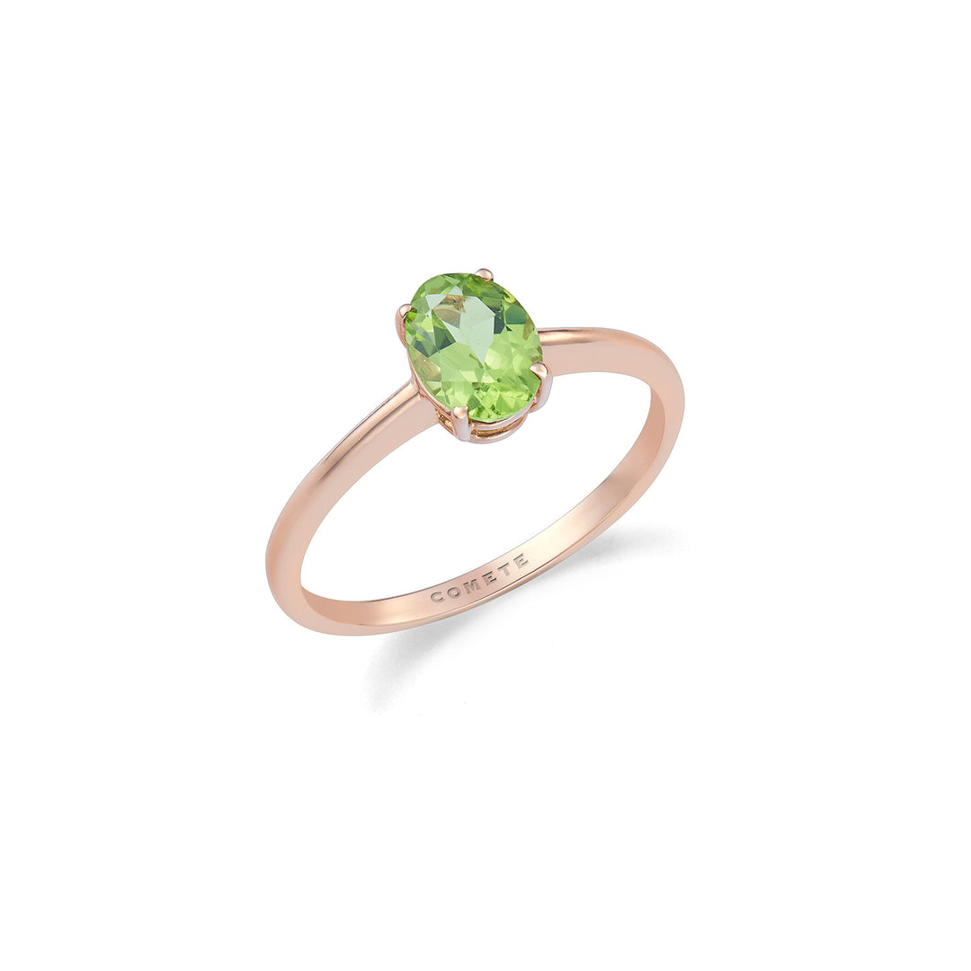 Comete Anello in Oro rosa 750‰ e Peridot ovale ANB2698