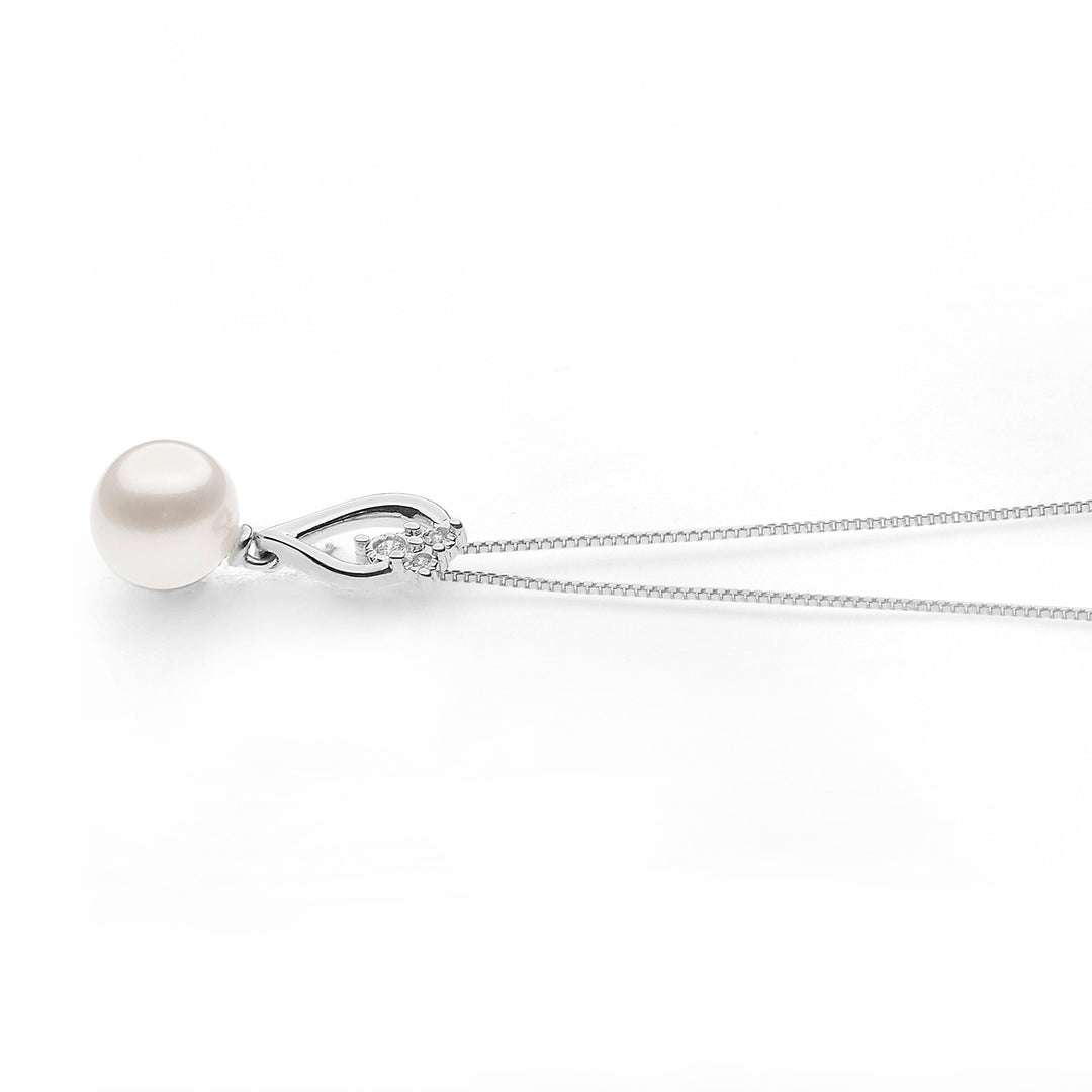Comete Girocollo Perle in Oro e Diamanti Goccia GLP611