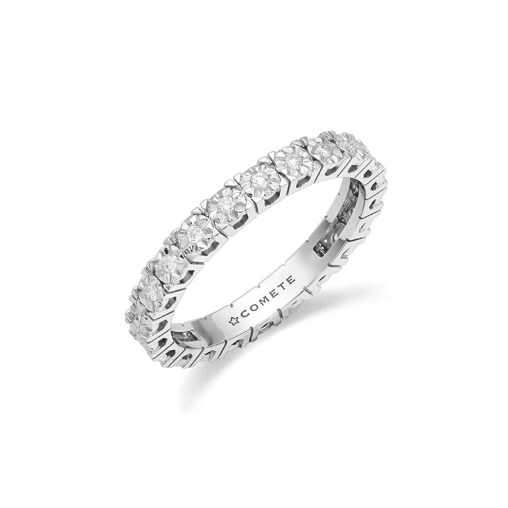 Comete-Ring aus 750‰ Weißgold und weißen Diamanten ANB2685M13