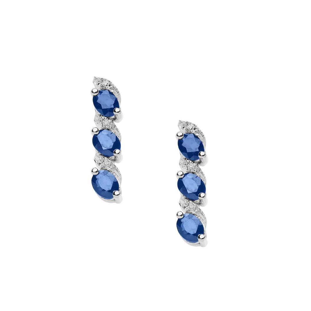 Comete Orecchini Trilogy con Zaffiri e Diamanti ORB1088