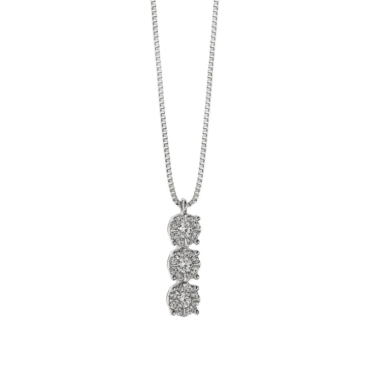 Collier Comete Trilogy en or rose avec diamants GLB1037