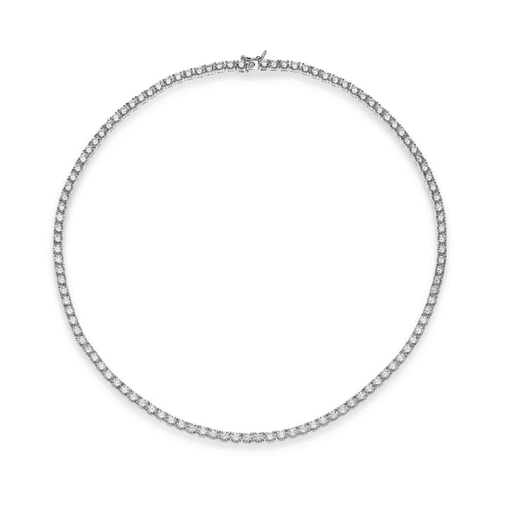 Comete Girocollo Tennis in Argento e zirconi bianchi GLA247M40