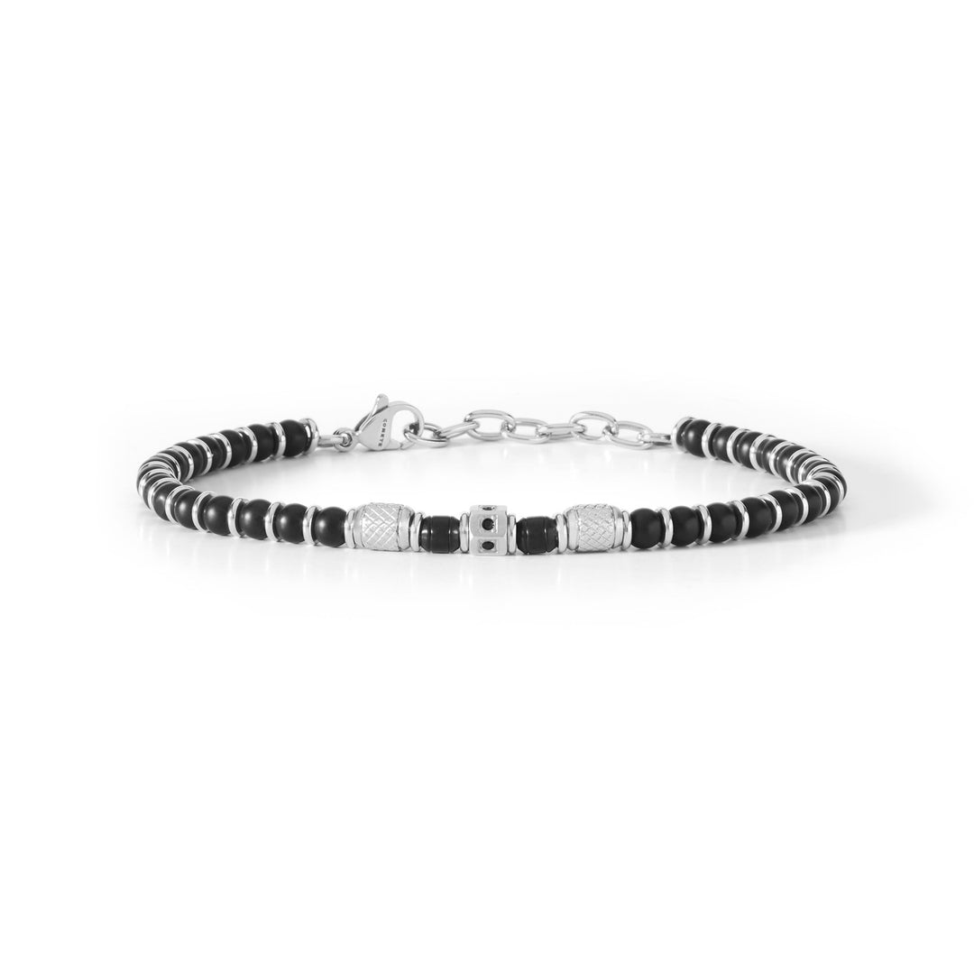 Comete Bracciale onice nero e zirconi neri UBR885