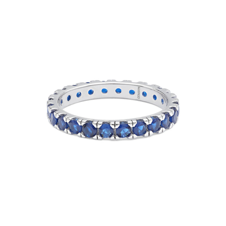Comete-Ring aus Silber und blauen Zirkonen UAN124S