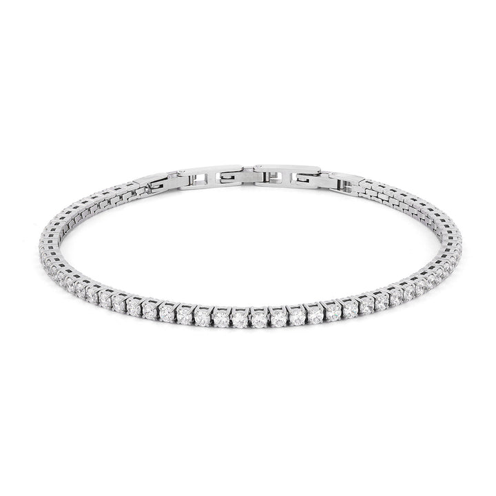 Tennis Comete en Acier avec Zircons Blancs UBR1296