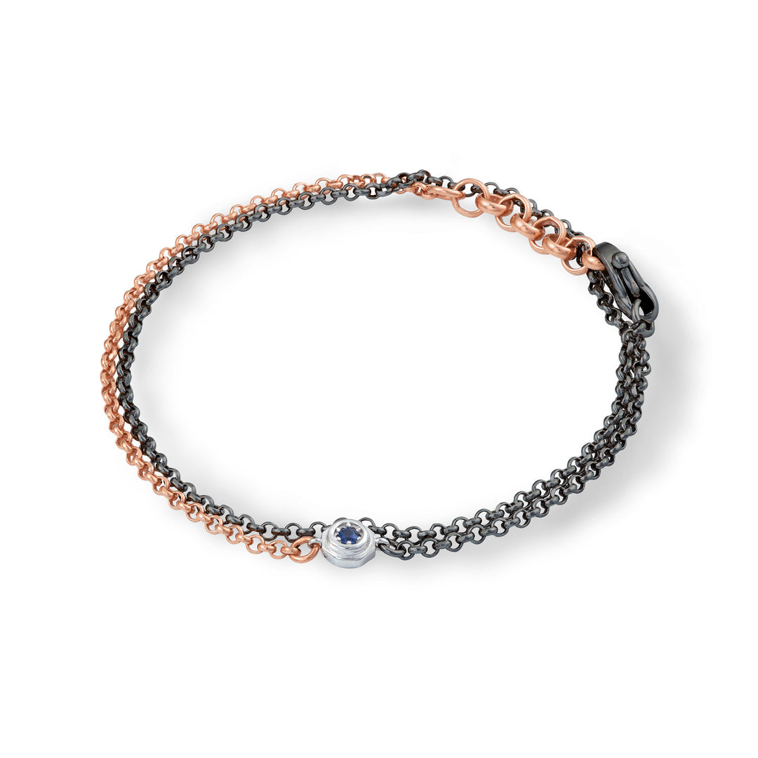 Comete Bracciale in Argento double, rosè e brunito UBR1046