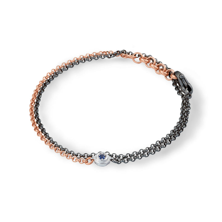 Comete Bracciale in Argento double, rosè e brunito UBR1046