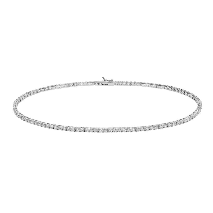 Comete Girocollo Tennis in Argento e zirconi bianchi GLA247M40