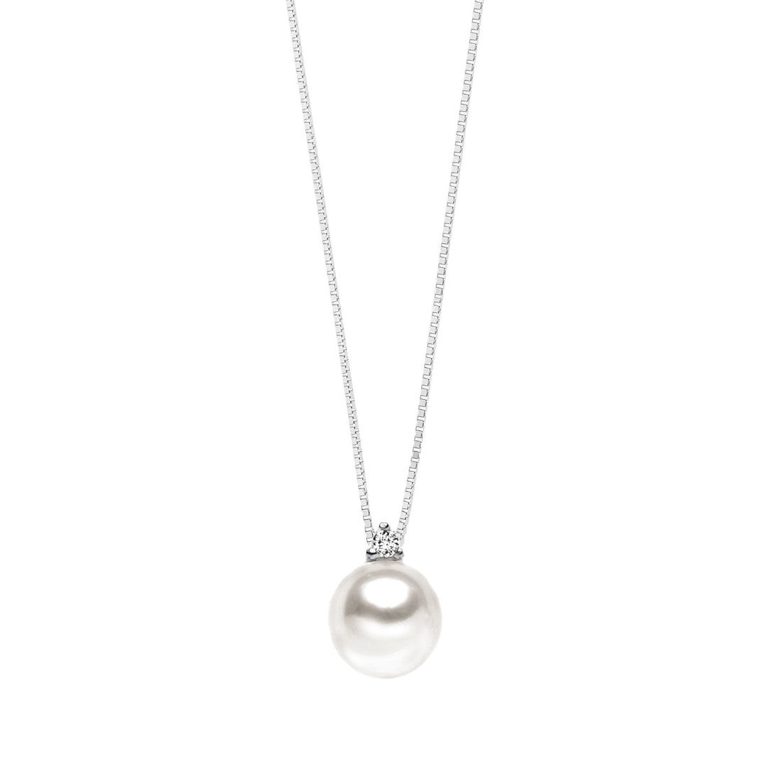 Collier de perles Comete Light Point en or et diamant GLP585