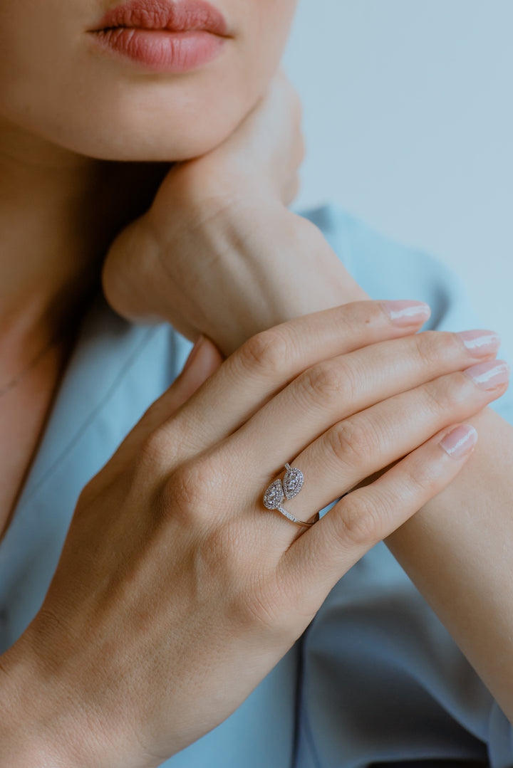 Bague Comete Contrariè en Or et Diamants ANB 2632
