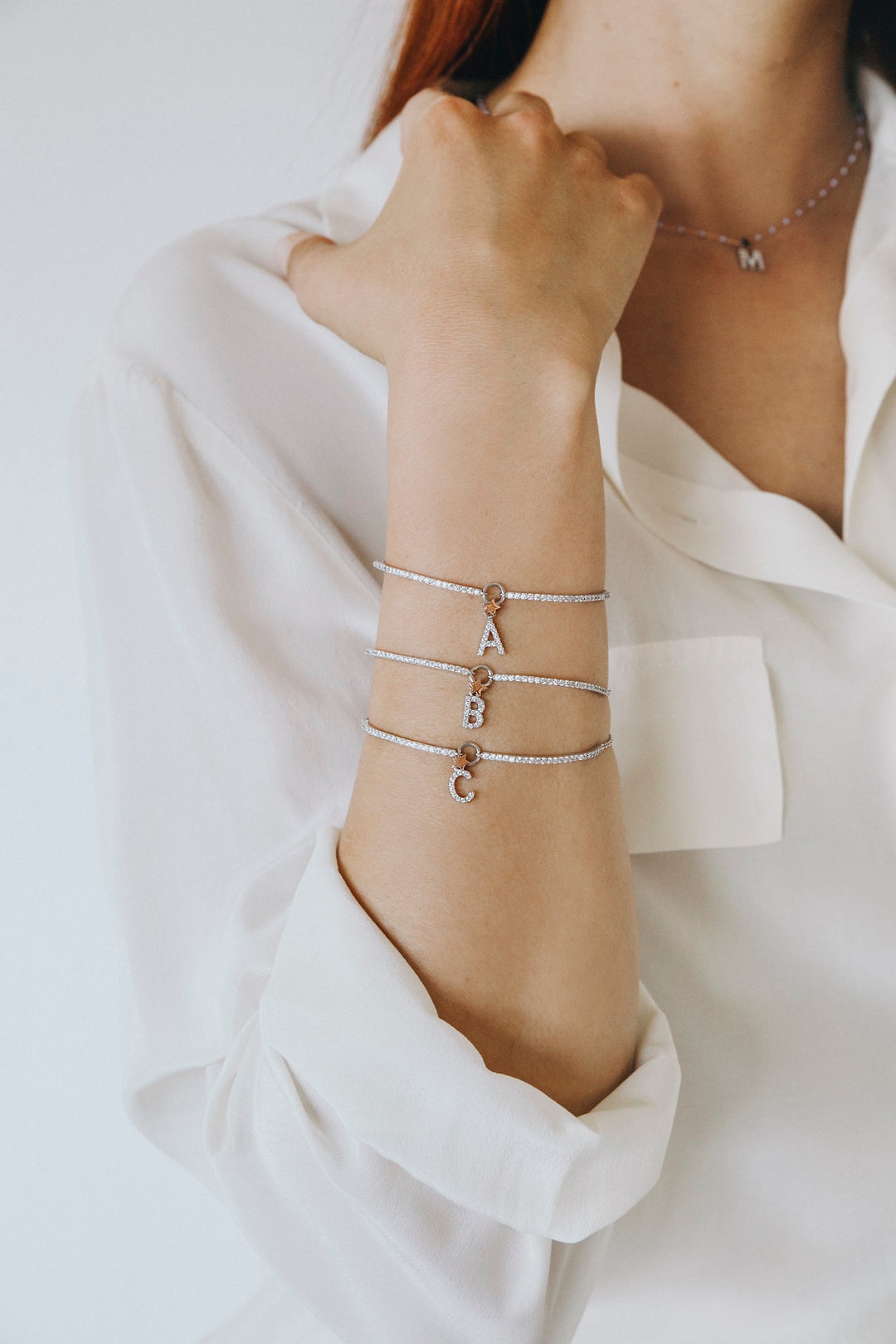 Bracelet Comete Argent Lettre P BRA192