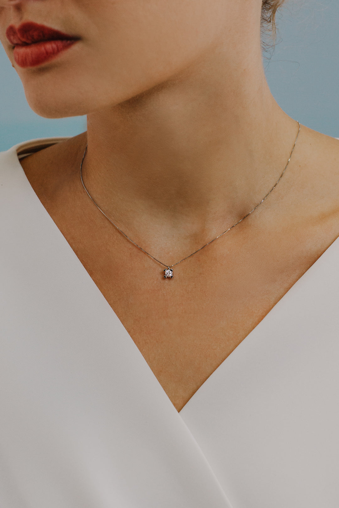 Collier ras de cou Comete coeurs en or et diamants GLB1450