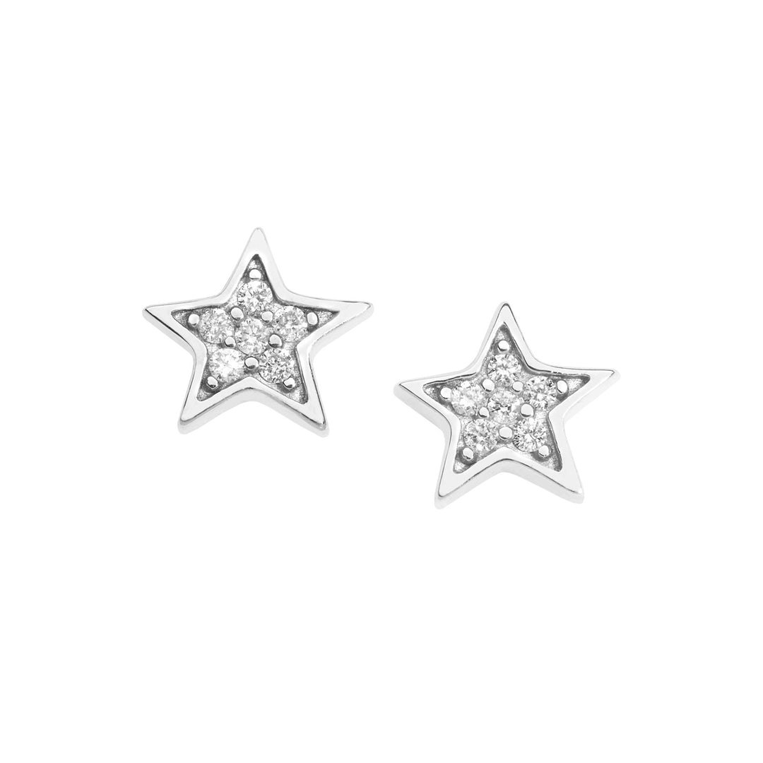 Comete Orecchini in Oro bianco e Diamanti ORB920