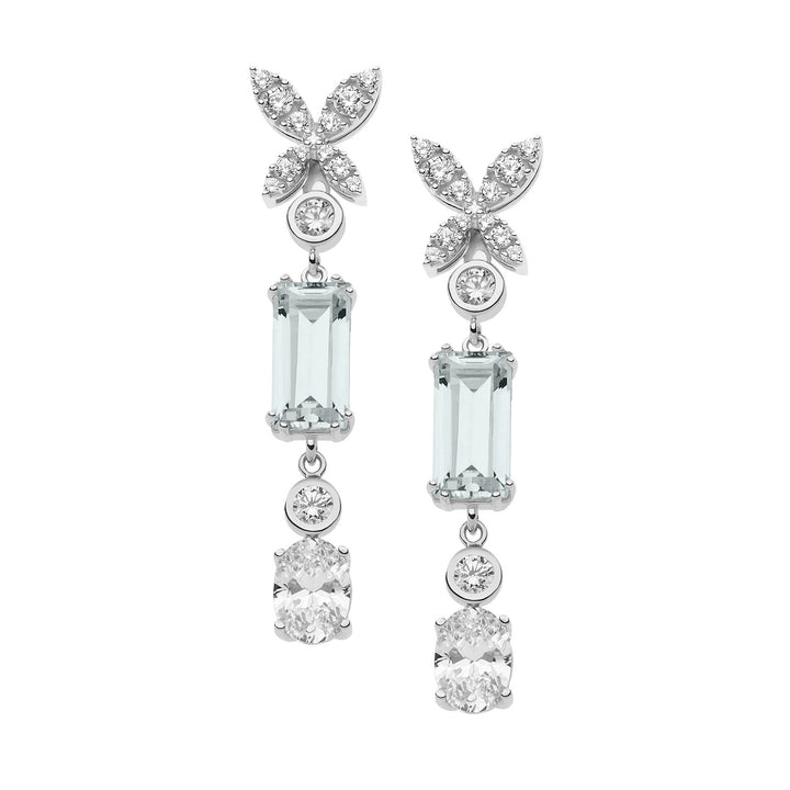 Comete Orecchini glamour in Argento e zirconi ORA131
