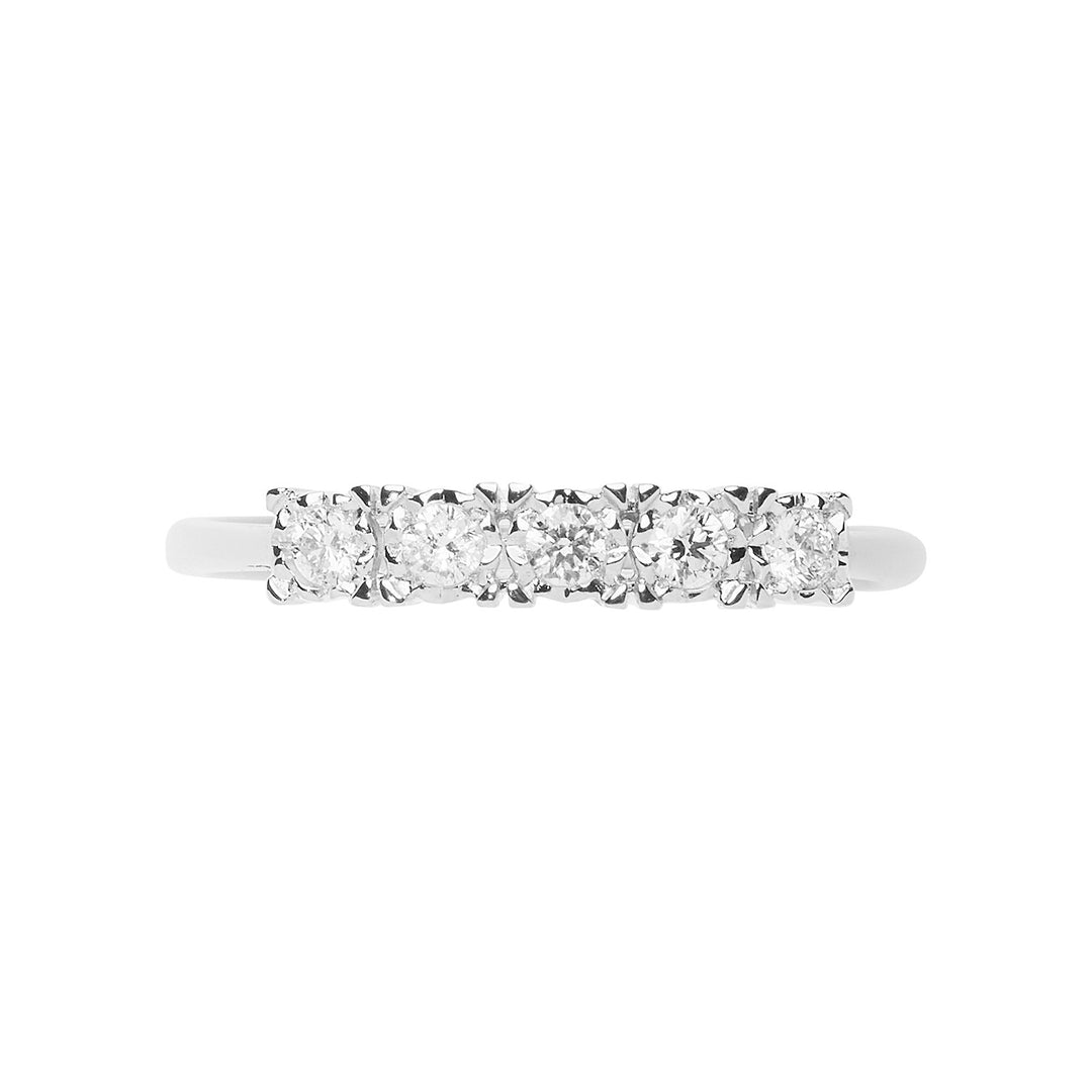 Alianza Comete en oro blanco con diamantes Moments ANB 2664