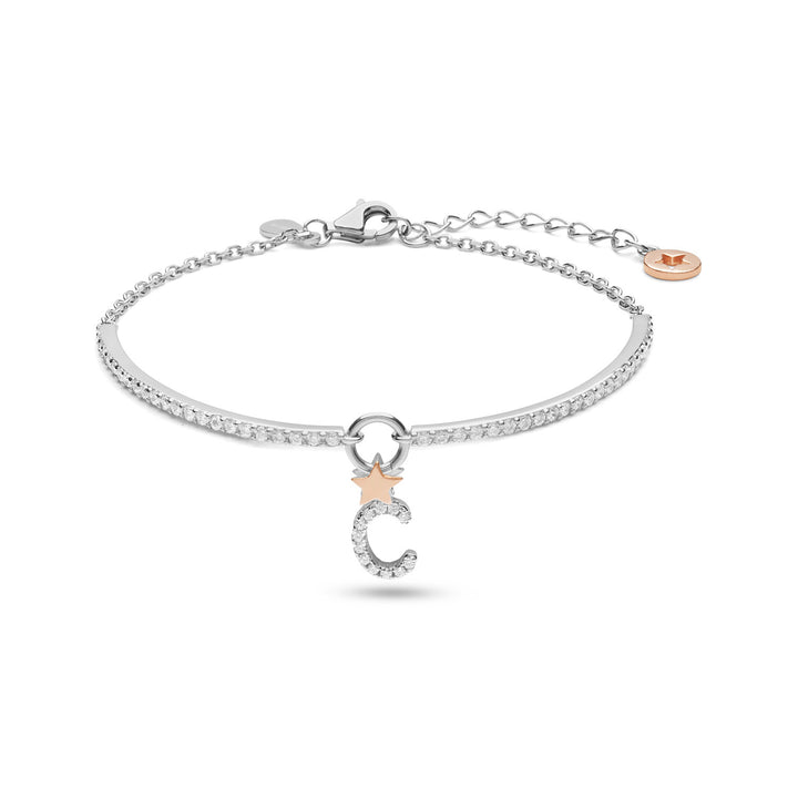 Comete Silver Bracelet Letter C BRA179