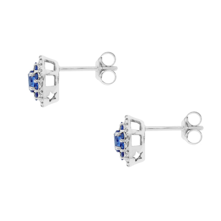 Comete Orecchini in Oro Diamanti e Zaffiri blu ORB1031