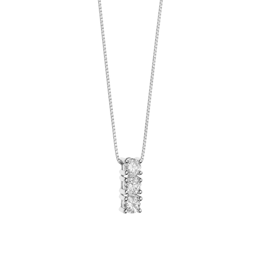 Collier Comete Trilogie en Or et Diamants GLB1531