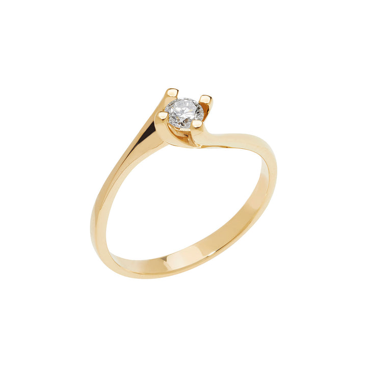 Comete Valentino Solitaire in Gelbgold und Diamant ANB1826G