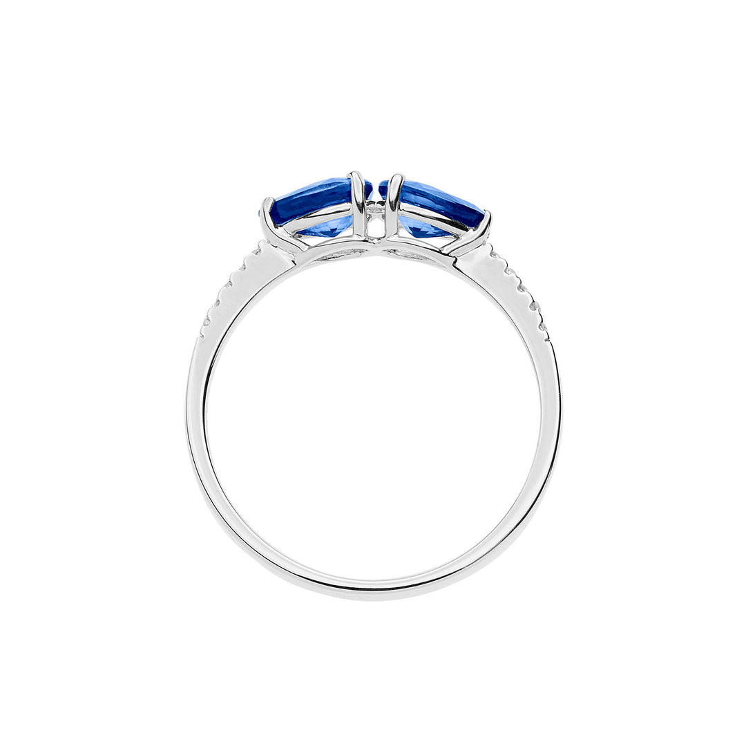 Bague Comete en or avec diamants et saphirs Drop ANB2635