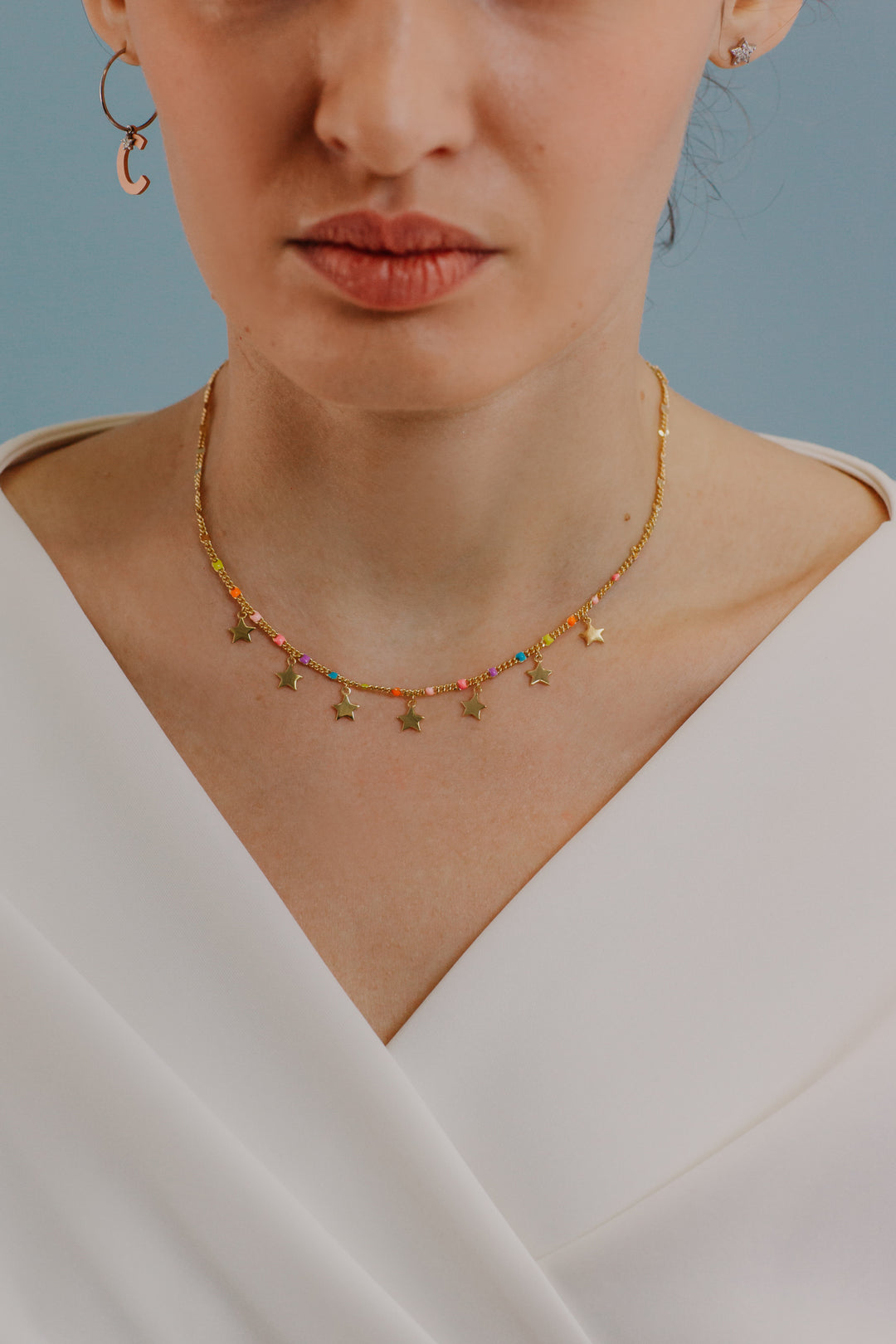 Collar Comete Estrella Plata GLA254