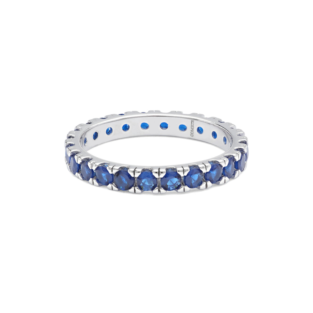 Comete Anello in Argento e zirconi blu UAN124XL