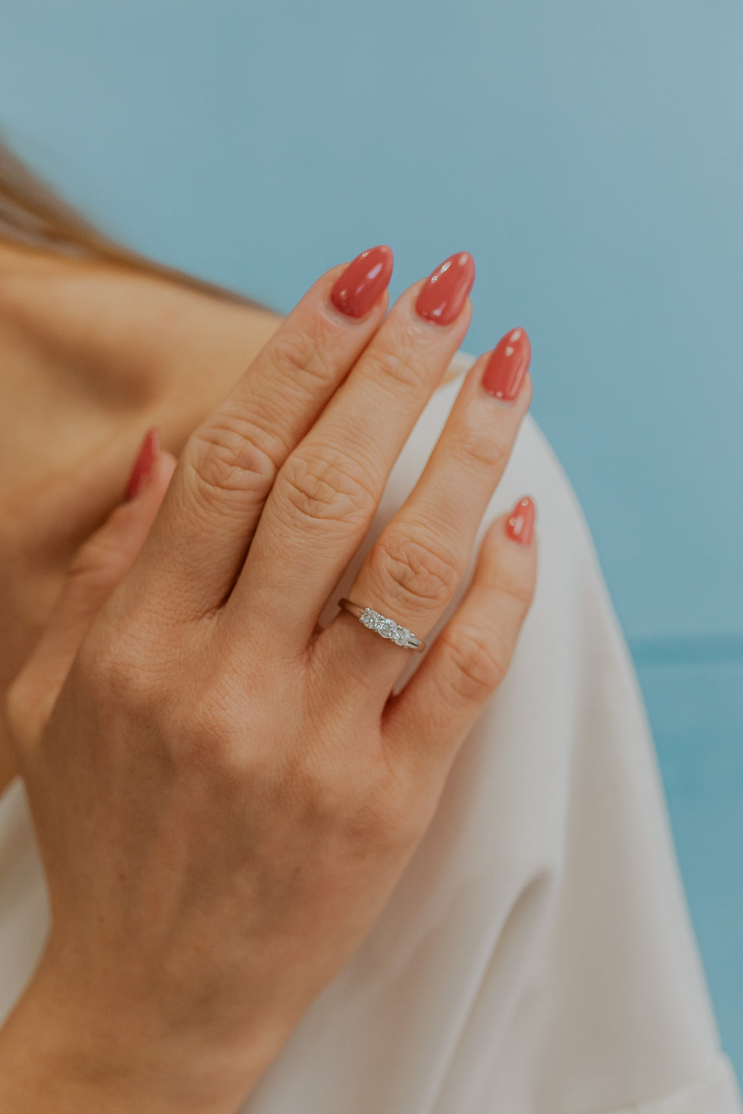 Comete Anello Oro bianco 750‰ e Diamanti ANB2734