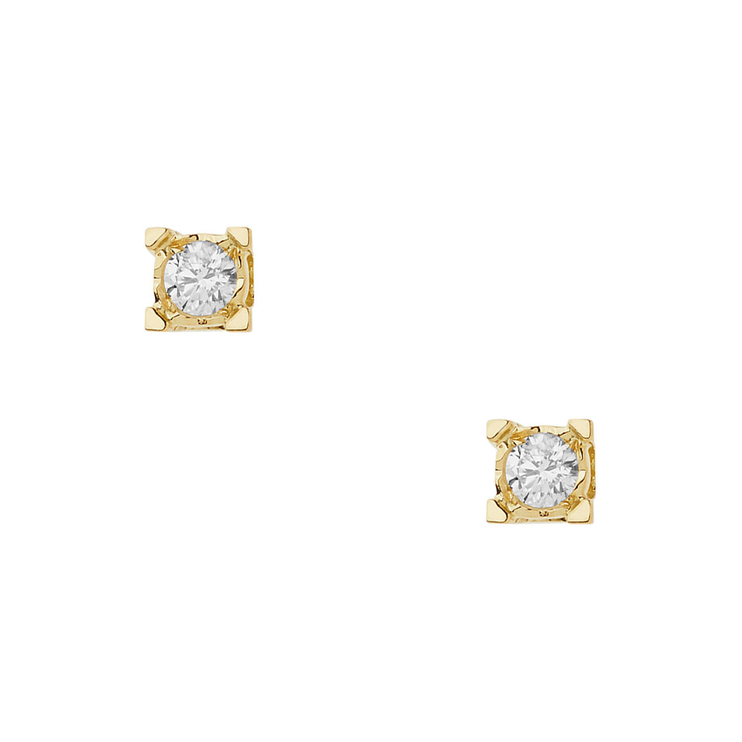 Comete Earrings Diamond light points in Gold and Diamonds ORB1009G
