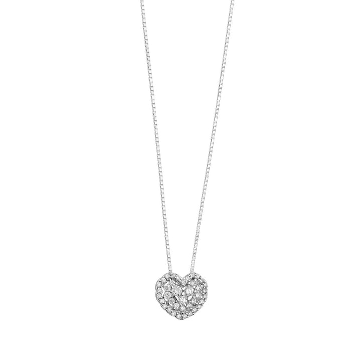 Comete Girocollo Cuore in Oro e Diamanti GLB1471
