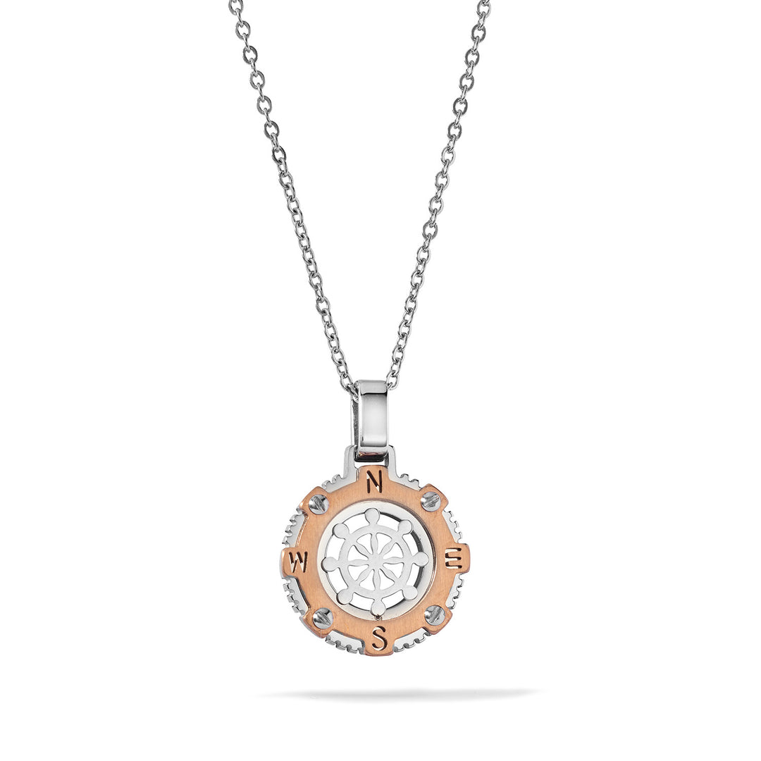 Collier Helm Comete en Acier et PVD rosé UGL759