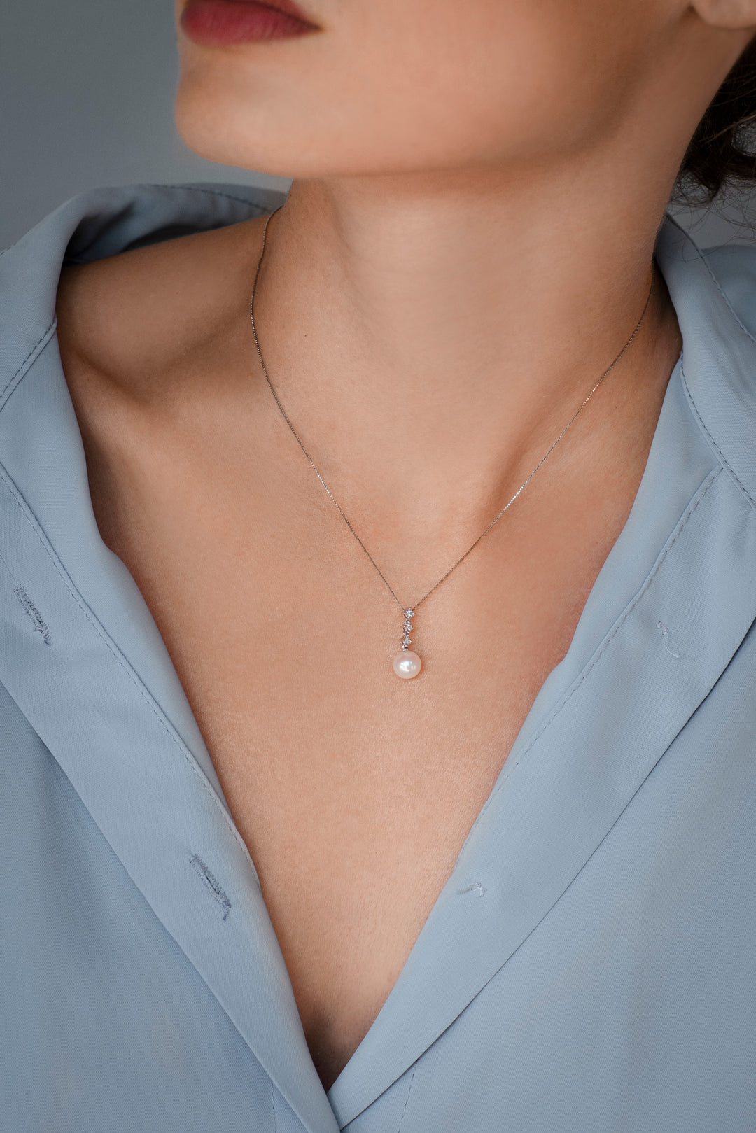 Collier de perles Comete en or et diamants Trilogie GLP608