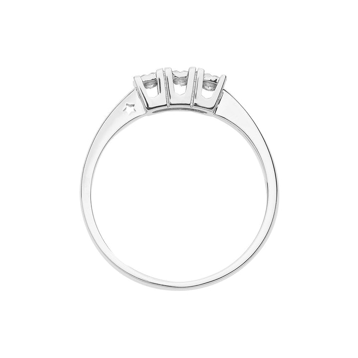 Comete-Trilogie-Ring aus Gold und Diamanten ANB2642