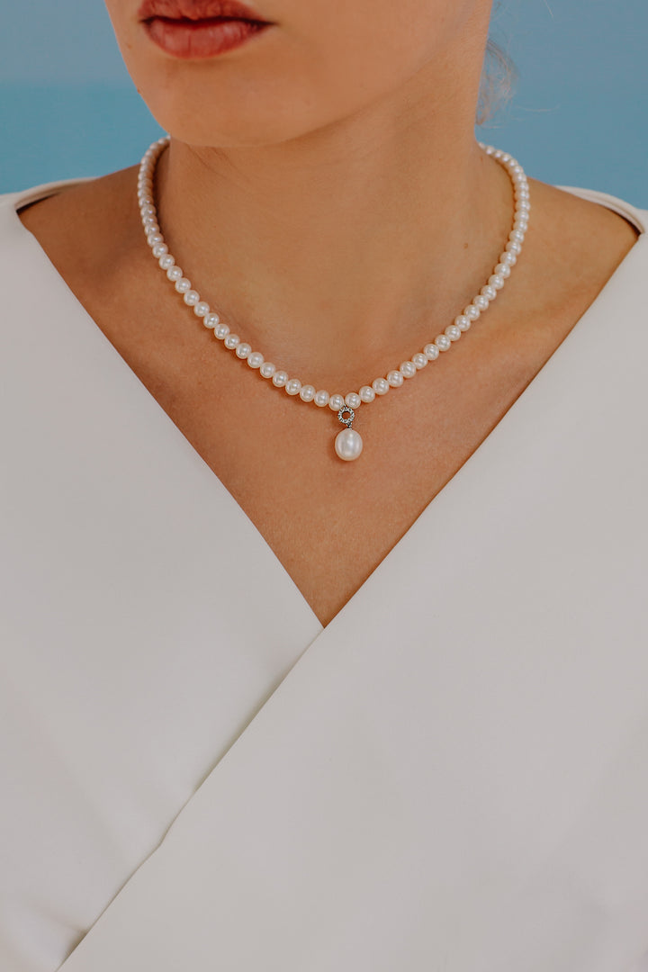 Collier Comete brin de perles d&