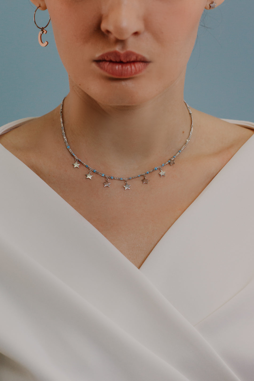 Collar Comete Estrella Plata GLA252