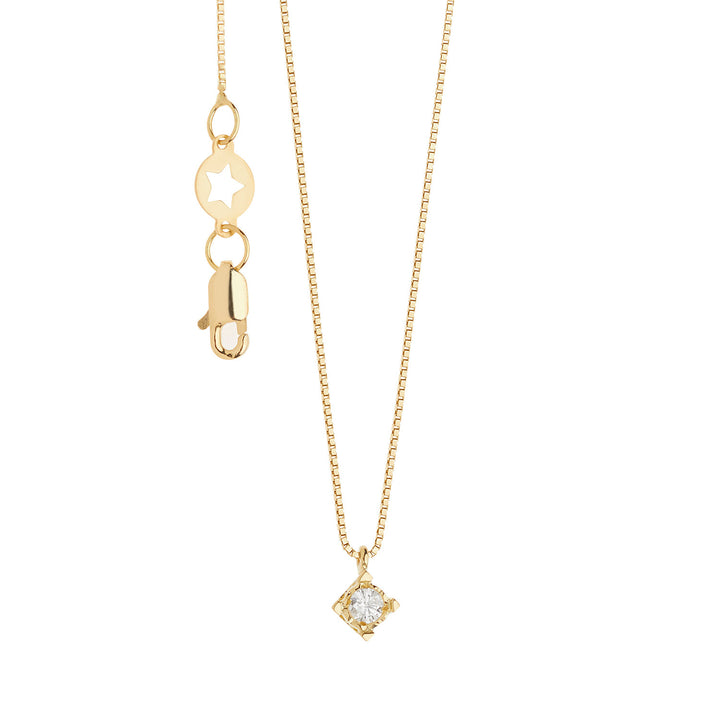 Comete Collana Punto luce diamantato in Oro e Diamante GLB1540G